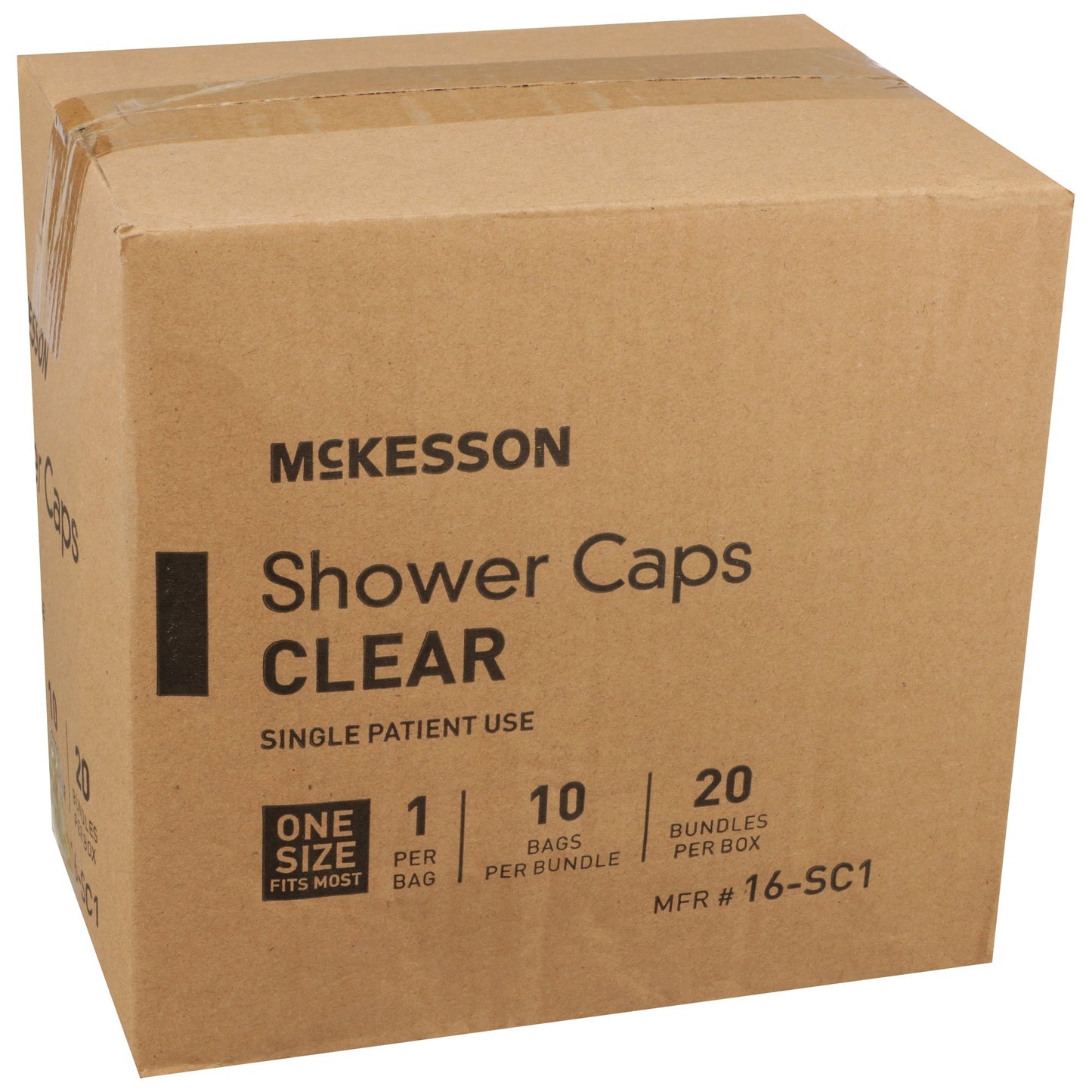 McKesson Shower Cap One Size Fits Most Clear (477081_EA)