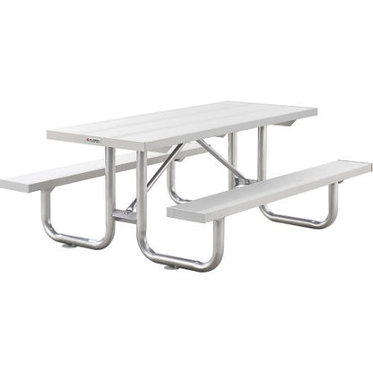 Global Industrial 6' Heavy-Duty Aluminum Picnic Table (WB348130)