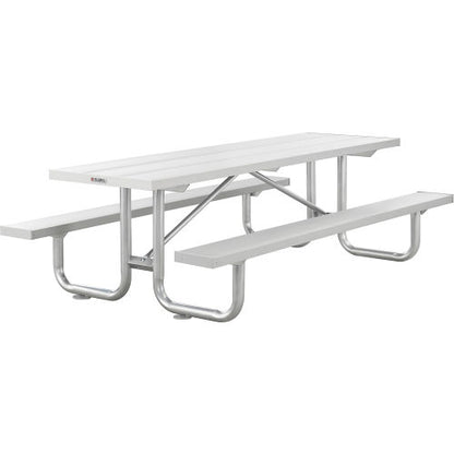 Global Industrial 8' Heavy-Duty Aluminum Picnic Table (WB348131)