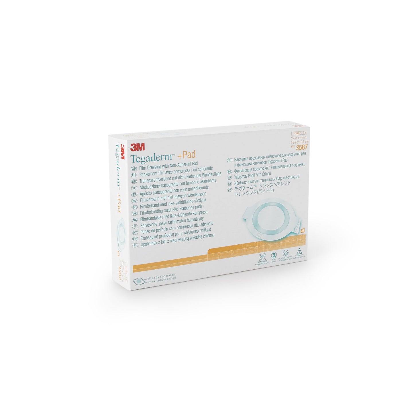 3M™ Tegaderm™ Transparent Film Dressing with Pad 3-1/2 X 4 Inch Frame Style Delivery Rectangle Sterile (318722_EA)