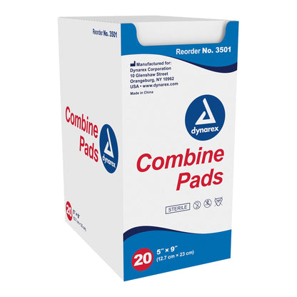 Dynarex® Abdominal Pad 5 X 9 Inch Sterile 1 per Pouch (575179_BX)