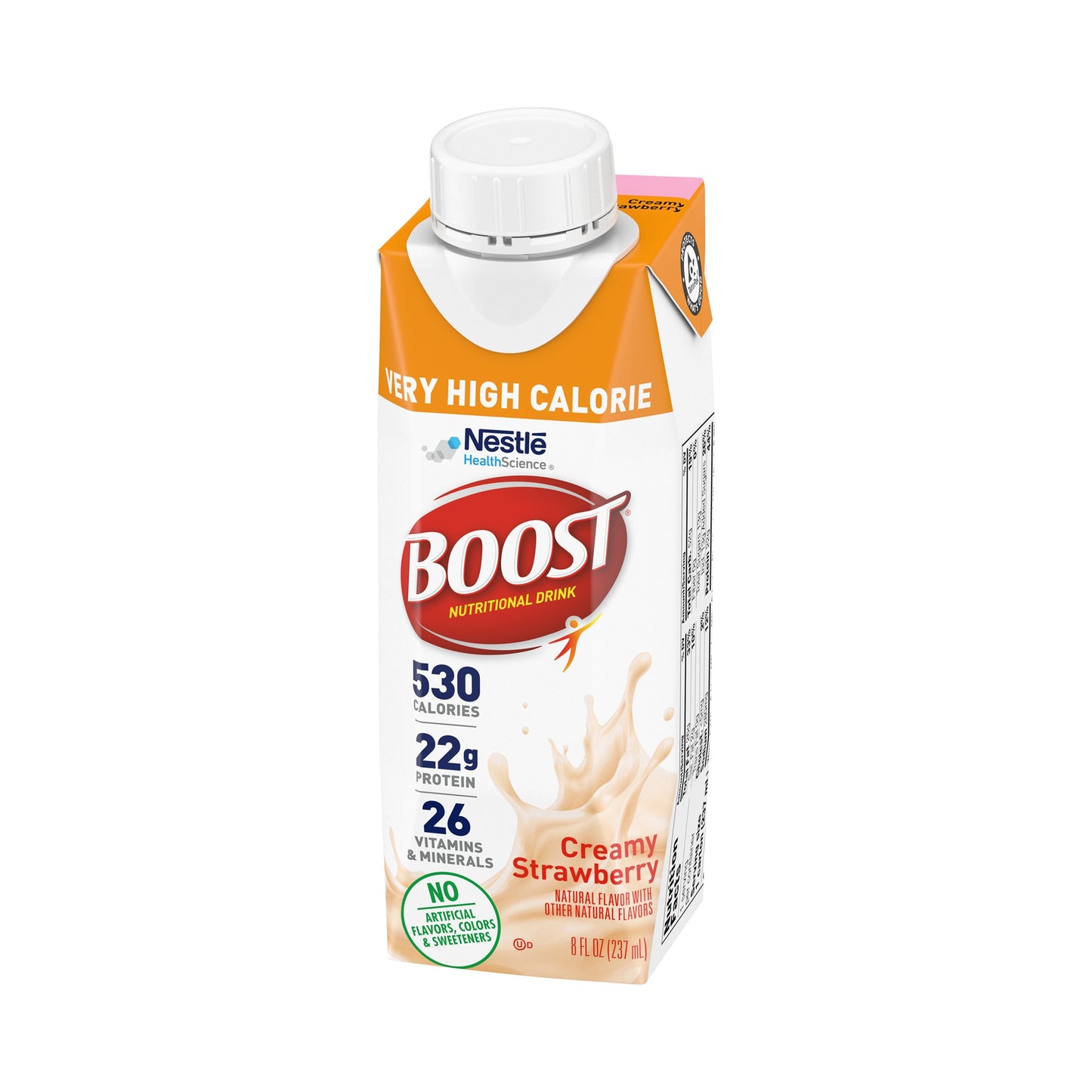 Boost® Very High Calorie Oral Supplement Strawberry Flavor Liquid 8 oz. Reclosable Carton (1178505_CS)