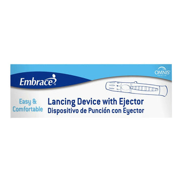 Embrace® Lancing Device Self Destructive Mechanism Push Button Activation Finger (1169448_BX)