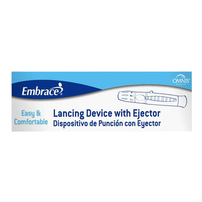 Embrace® Lancing Device Self Destructive Mechanism Push Button Activation Finger (1169448_BX)