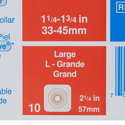 Sur-Fit Natura® Stomahesive® Ostomy Barrier Moldable, Standard Wear Durahesive® Adhesive 57 mm Flange Sur-Fit® Natura® System Hydrocolloid 1-1/4 to 1-3/4 Inch Opening (581642_BX)