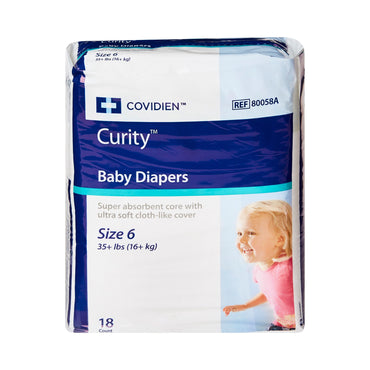 Cardinal Health™ Wings™ Unisex Baby Diaper Size 6 / 2X-Large Disposable Heavy Absorbency (724687_BG)