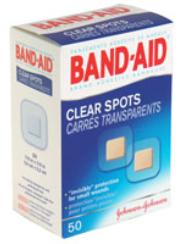 Band-Aid® Adhesive Spot Bandage 7/8 X 7/8 Inch Plastic Square Clear Sterile (545677_BX)