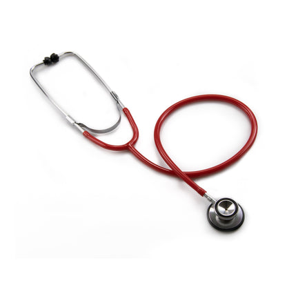 McKesson General Exam Stethoscope Red 1-Tube 22 Inch Tube Double Sided Chestpiece (363749_EA)