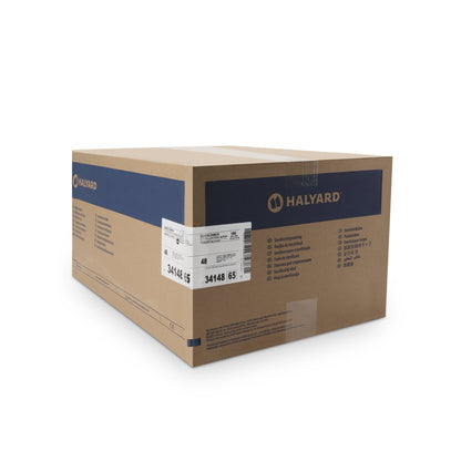 QUICK CHECK* H500 Sterilization Wrap White / Blue 48 X 48 Inch Dual Layer SMS Polypropylene Steam / EO Gas / Hydrogen Peroxide (809427_CS)