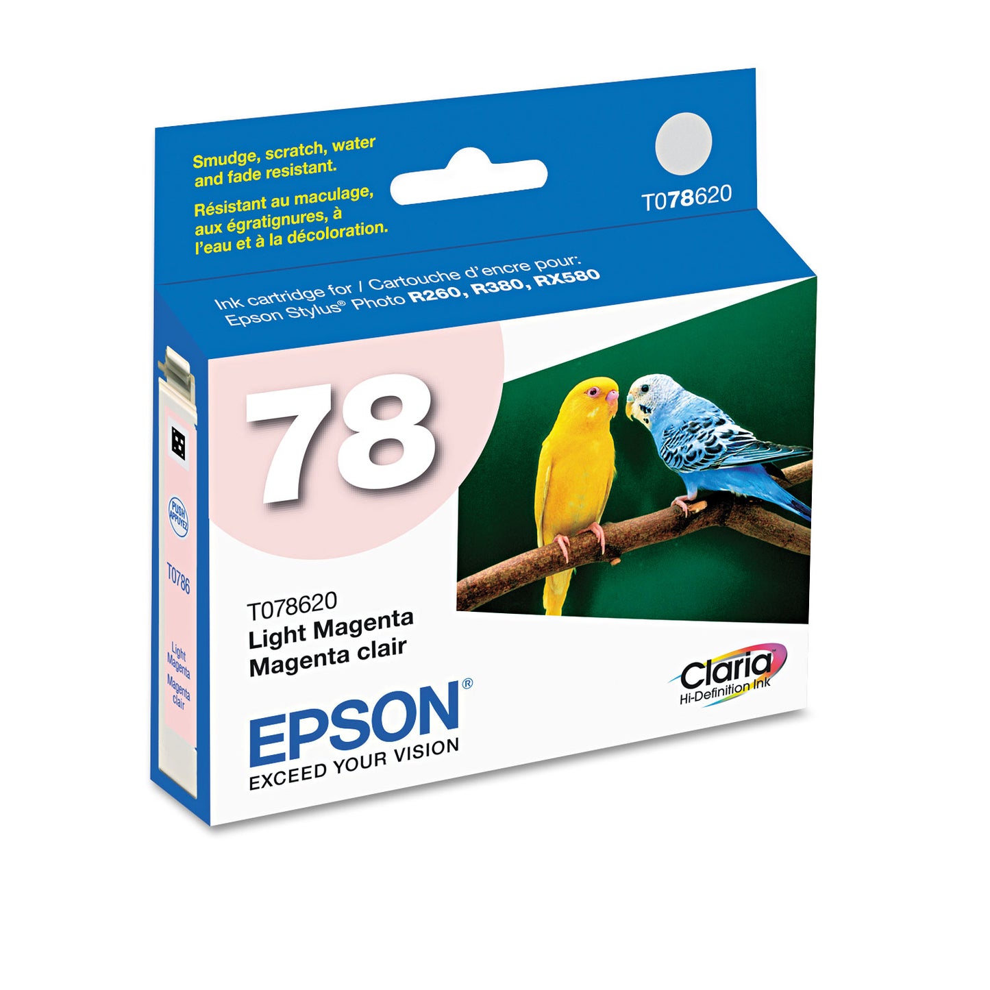 Epson® T078620-S (78) Claria Ink, 430 Page-Yield, Light Magenta (EPST078620S)