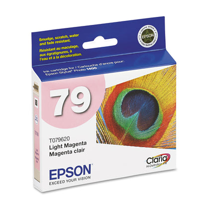 Epson® T079620 (79) Claria High-Yield Ink, 810 Page-Yield, Light Magenta (EPST079620)