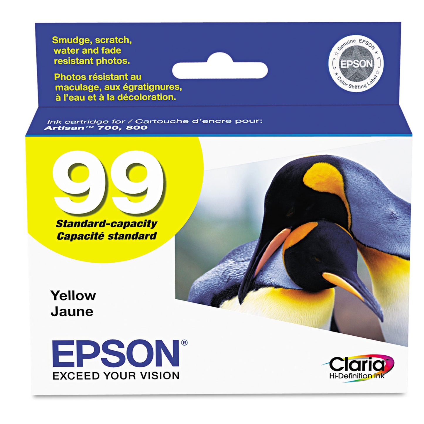 Epson® T099420-S (99) Claria Ink, 450 Page-Yield, Yellow (EPST099420S)