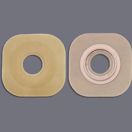 FlexWear™ Ostomy Barrier Precut, Standard Wear Without Tape 57 mm Flange Red Code System Hydrocolloid 1-3/8 Inch Opening (505939_BX)