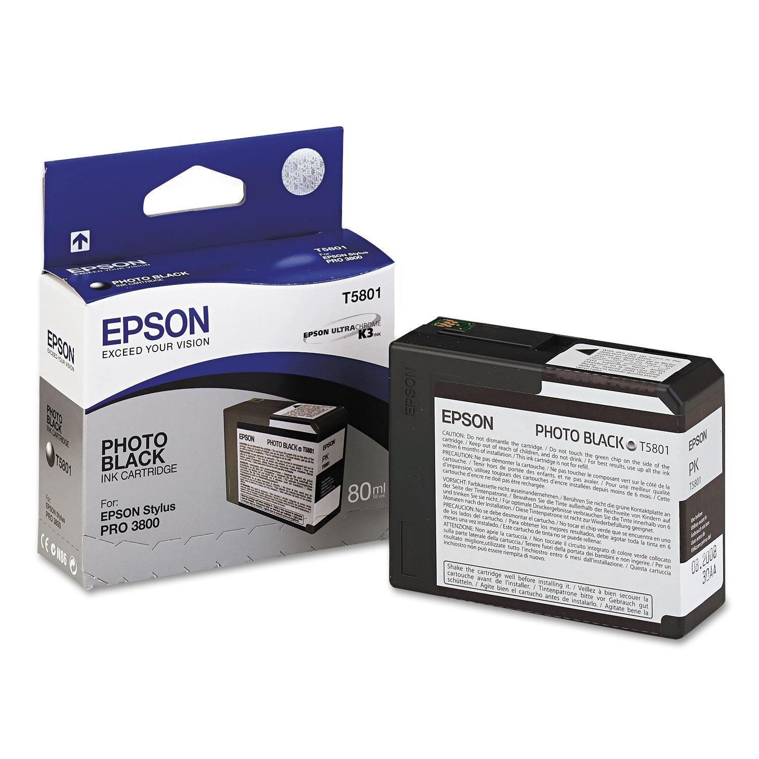 Epson® T580100 UltraChrome K3 Ink, Photo Black (EPST580100) – GoodEarth ...