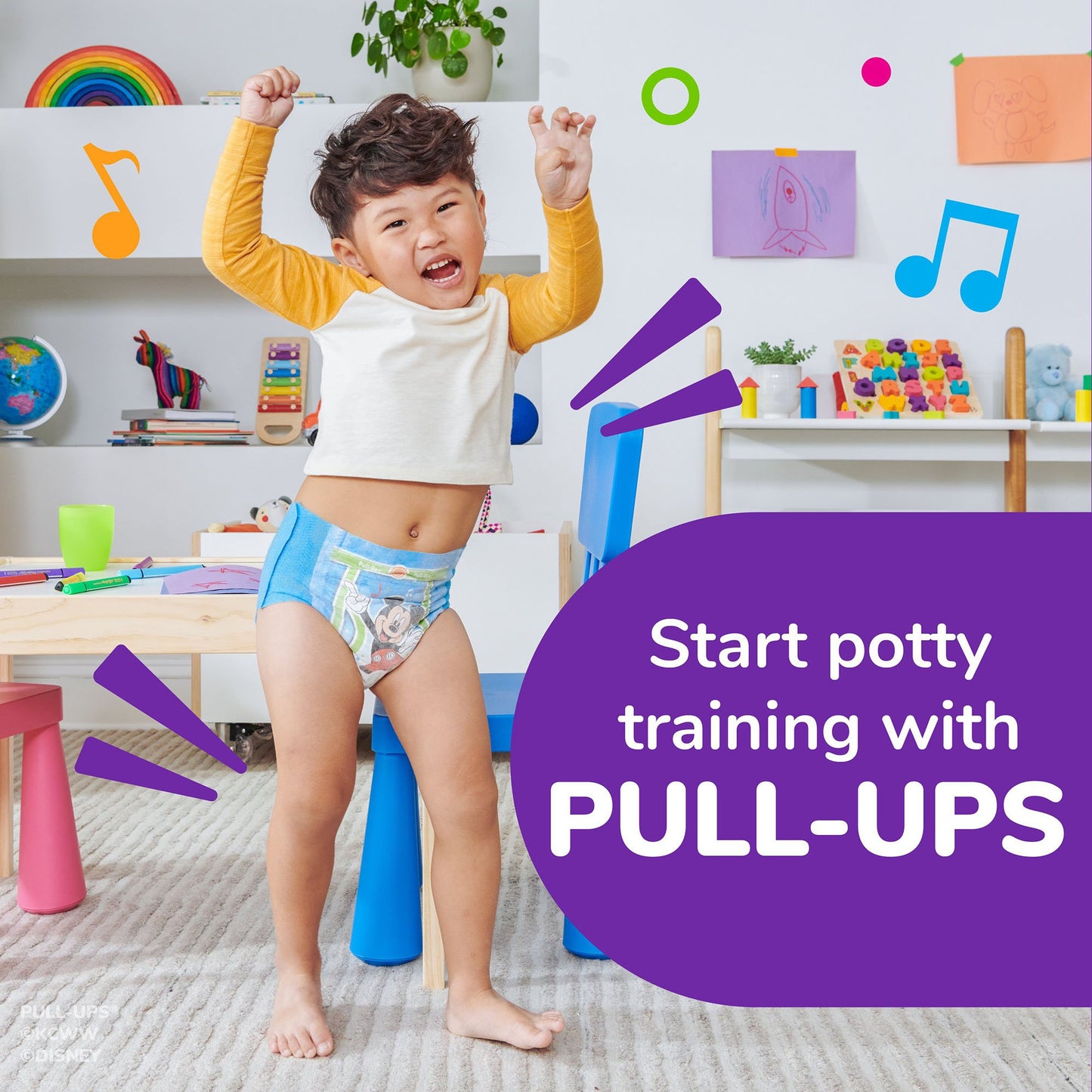 Pull-Ups® Male Toddler Training Pants Size 4T to 5T Disposable Moderate Absorbency (1160322_PK)