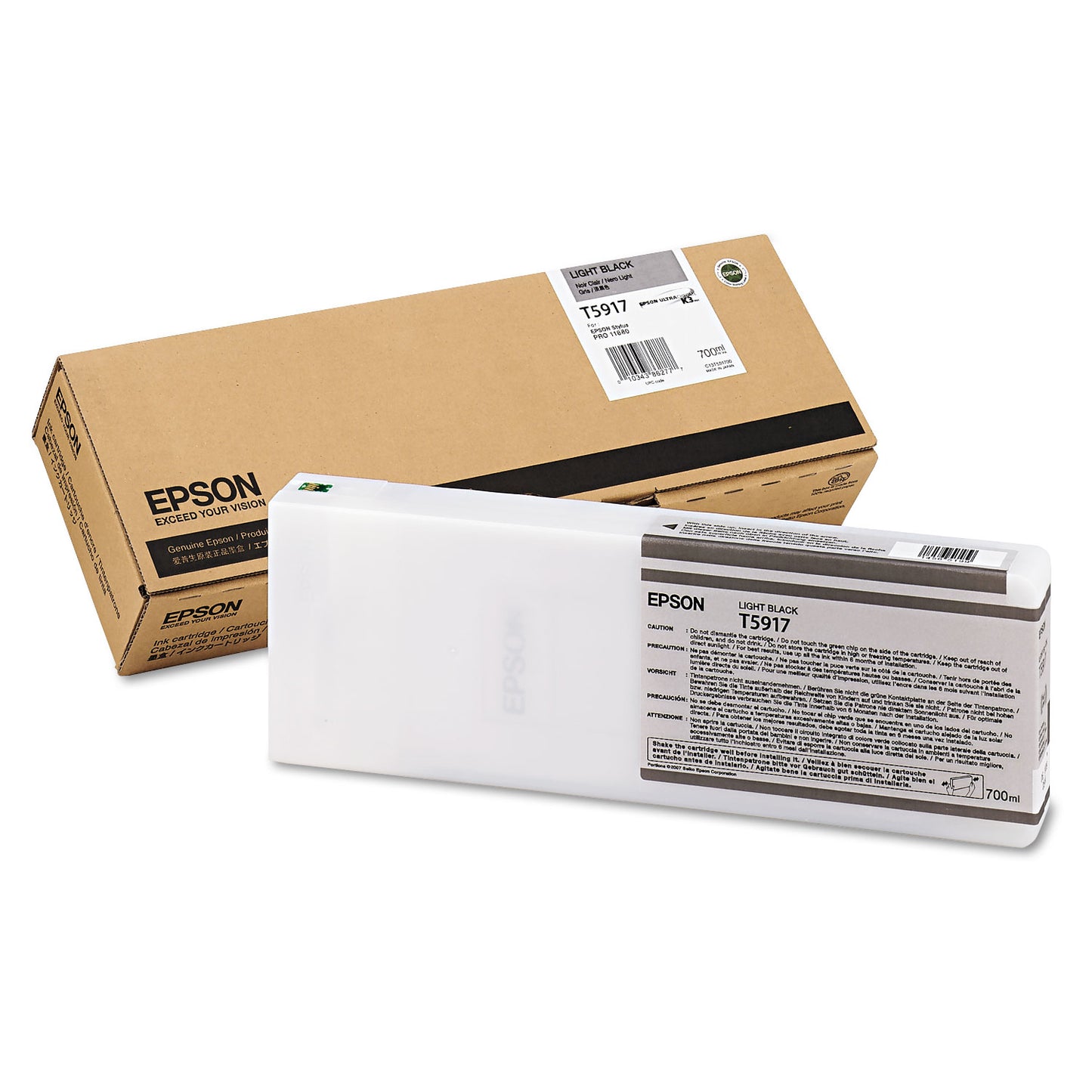 Epson® T591700 (59) UltraChrome K3 Ink, Light Black (EPST591700)