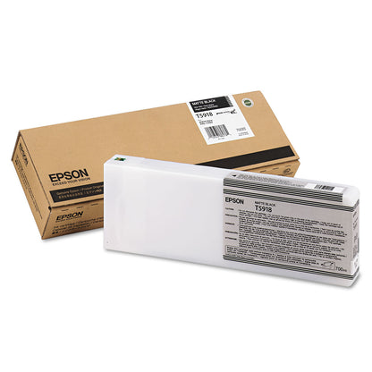Epson® T591800 (59) UltraChrome K3 Ink, Matte Black (EPST591800)