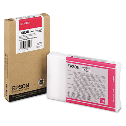 Epson® T603B00 (60) UltraChrome K3 Ink, Magenta (EPST603B00)