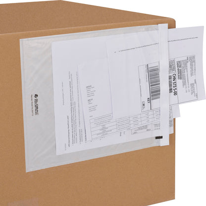 Global Industrial Packing List Envelopes, 12"L x 9-1/2"W, Clear, 500/Pack (WB354713)