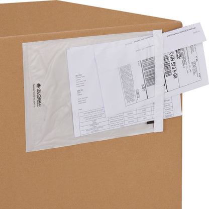 Global Industrial Packing List Envelopes, 10"L x 7"W, Clear, 1000/Pack (WB354715)