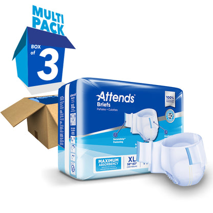 Attends® Unisex Incontinence Brief X-Large Disposable Heavy Absorbency (959160_BG)