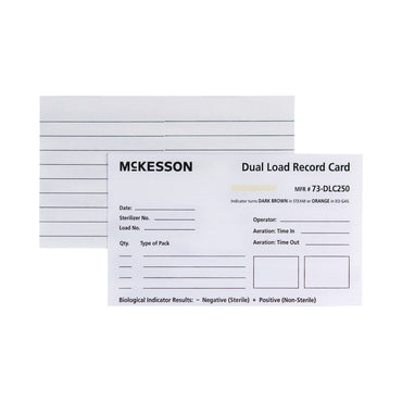 McKesson Sterilization Record Card Steam / EO Gas (524893_PK)