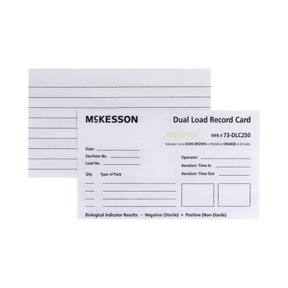 McKesson Sterilization Record Card Steam / EO Gas (524893_PK)