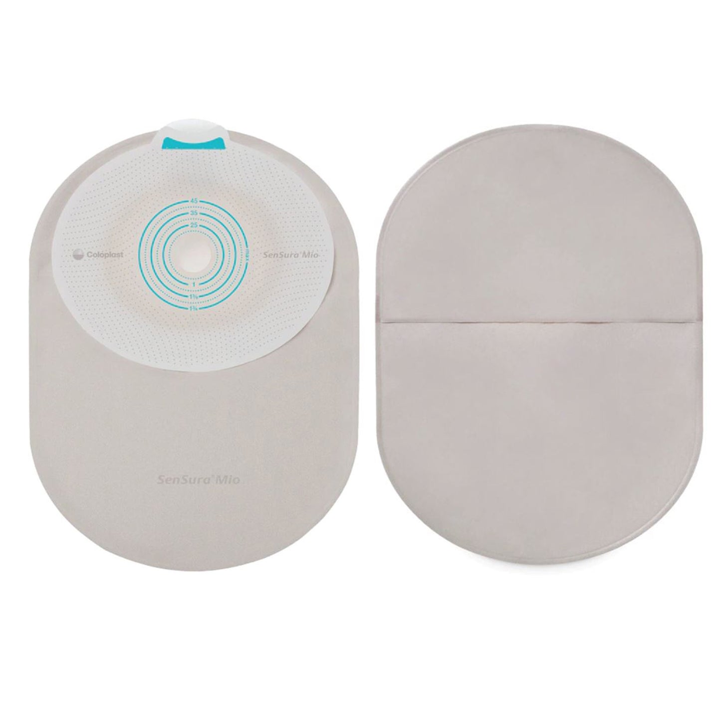 SenSura® Mio Ostomy Pouch One-Piece System 5-1/4 Inch Length, Mini Flat, Trim to Fit 5/8 to 1-3/4 Inch Stoma Closed End (883826_BX)