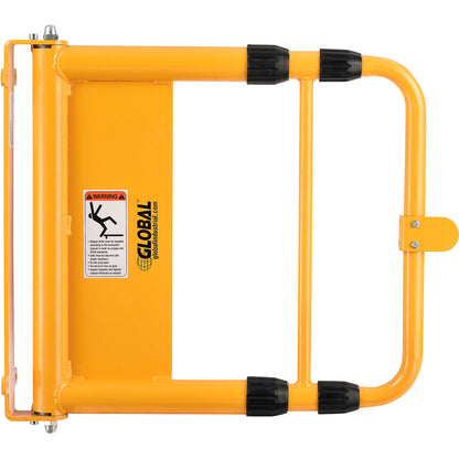 Global Industrial Universal Spring-Loaded Safety Swing Gate, 24” - 40” W Opening, Yellow (WB708360YL)