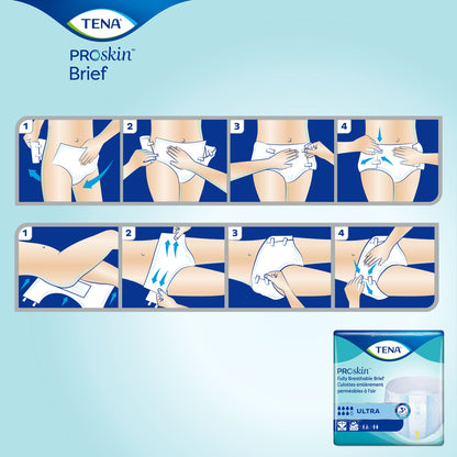 TENA ProSkin™ Ultra Unisex Adult Incontinence Brief Large Disposable Heavy Absorbency (321487_BG)