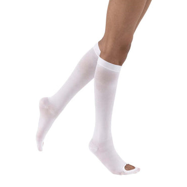 Jobst® Anti-embolism/GPT™ Anti-embolism Stocking Knee High Large / Regular White Inspection Toe (203521_BX)