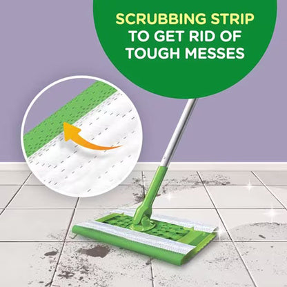 Swiffer® Wet Saturated Wet Mop Pad Bound Edge White Cloth Disposable (1260306_BX)