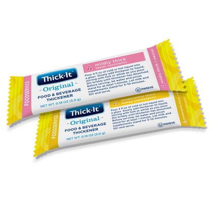 Thick-It® Original Food and Beverage Thickener 6 Gram Individual Packet Unflavored Powder IDDSI Level 3 Moderately Thick/Liquidized (811410_CS)