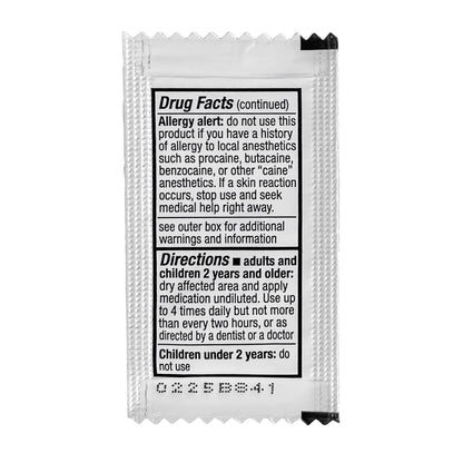 McKesson Oral Pain Relief 20% Strength Benzocaine Oral Gel 0.75 Gram (1111727_BX)