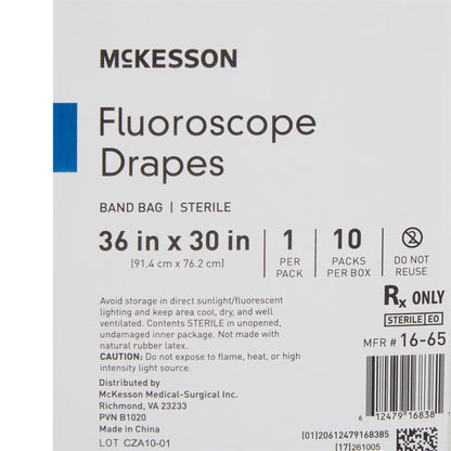 McKesson Equipment Cover 30 X 36 Inch For Fluoroscopes, X-Ray Units, C-Arms and Cardiac Catheter Lab Equipment (565778_BX)
