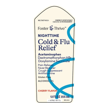 Foster & Thrive™ Cold and Cough Relief 650 mg - 30 mg - 12.5 mg / 30 mL Strength Liquid 12 oz. (1238911_EA)