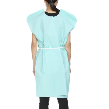 McKesson Patient Exam Gown One Size Fits Most Teal Disposable (224226_CS)