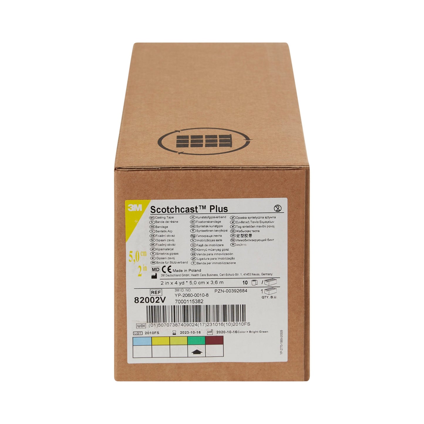 3M™ Scotchcast™ Plus Cast Tape 2 Inch X 12 Foot Fiberglass / Resin Bright Green (199241_CS)