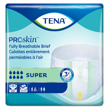 TENA ProSkin™ Super Unisex Adult Incontinence Brief Medium Disposable Heavy Absorbency (362657_CS)