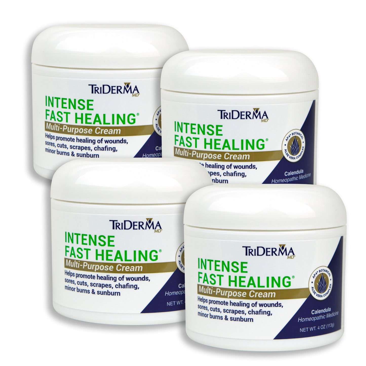 TriDerma® MD Intense Fast Healing Hand and Body Moisturizer 4 oz. Jar Unscented Cream (901965_EA)