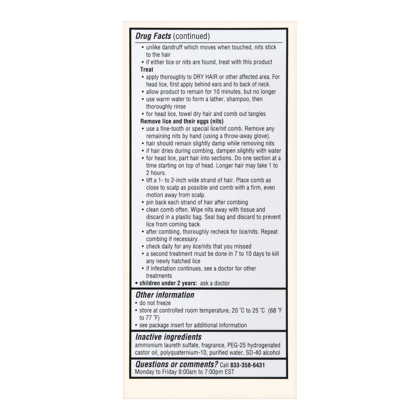 Foster & Thrive® Lice Shampoo 4 oz. Bottle Scented (1238949_EA)