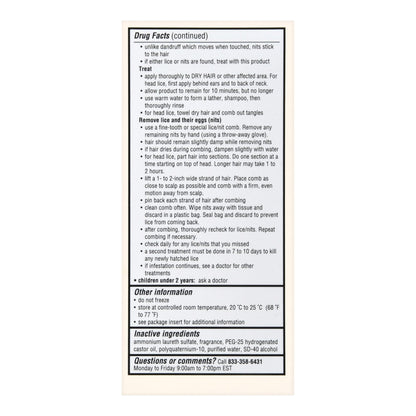 Foster & Thrive® Lice Shampoo 4 oz. Bottle Scented (1238949_EA)