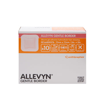 Allevyn Gentle Border Foam Dressing 3 X 3 Inch With Border Film Backing Silicone Gel Adhesive Square Sterile (665772_EA)