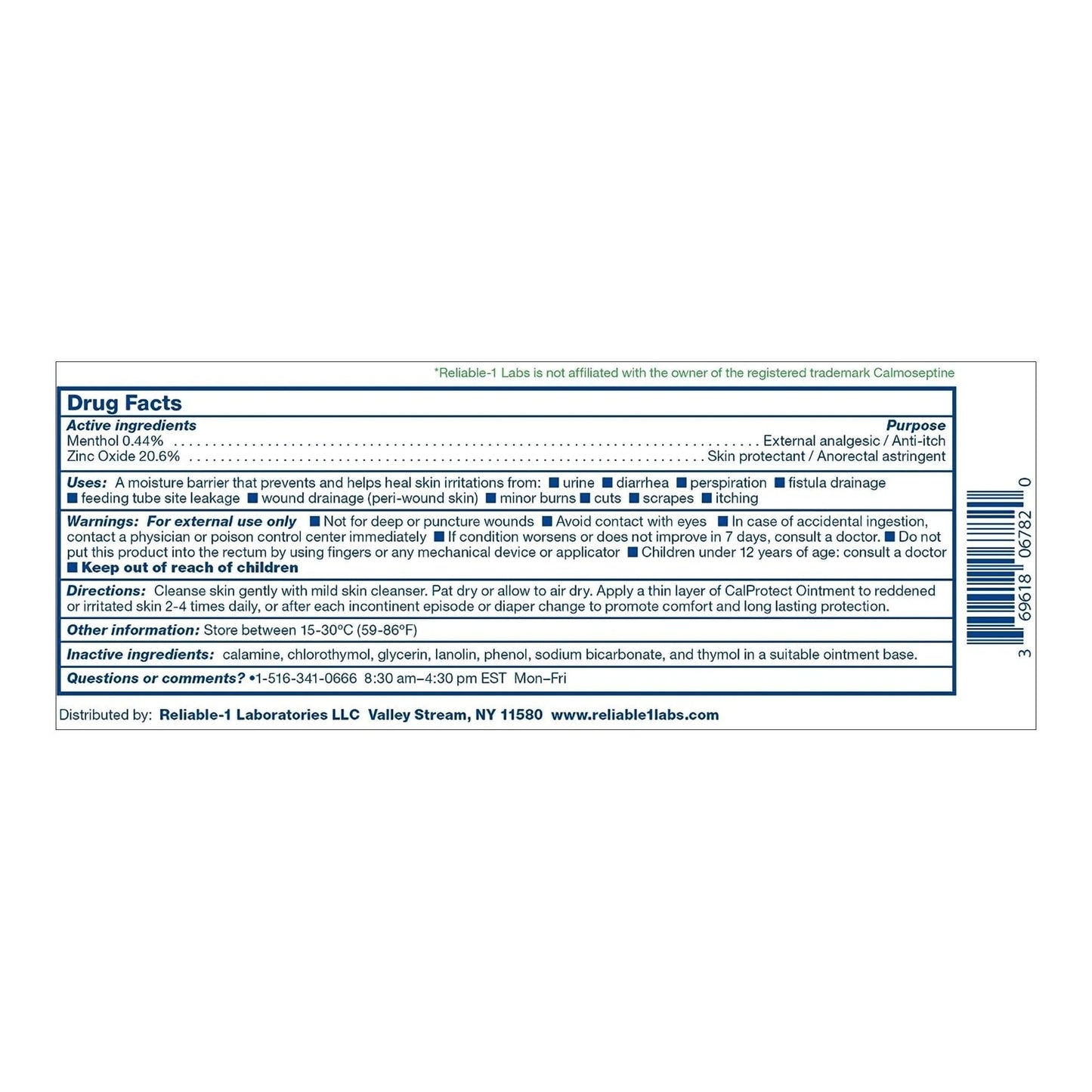 CalProtect® Skin Protectant 4 oz. Tube Ointment (1232778_EA)