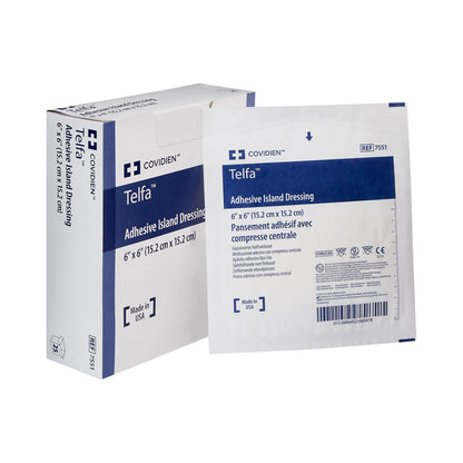 Telfa™ Island Dressing 6 X 6 Inch Square Sterile (459064_CS)