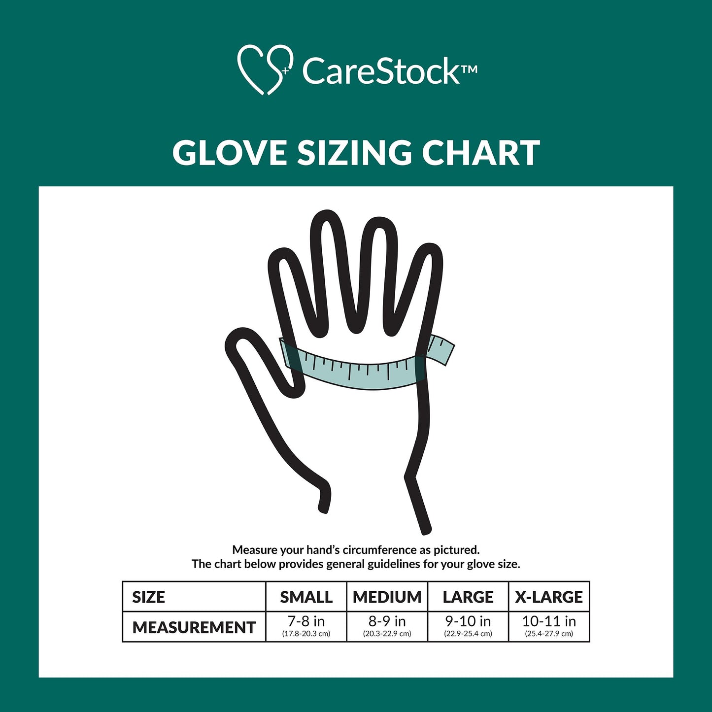 CareStock™ Exam Glove X-Large NonSterile Nitrile Standard Cuff Length Textured Fingertips Blue Chemo Tested (1230899_CS)
