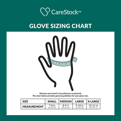 CareStock™ Exam Glove X-Large NonSterile Nitrile Standard Cuff Length Textured Fingertips Blue Chemo Tested (1230899_CS)