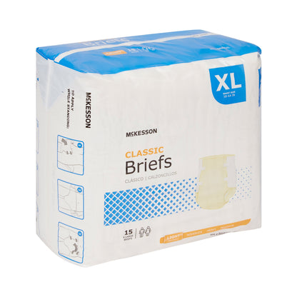 McKesson Classic Unisex Adult Incontinence Brief X-Large Disposable Light Absorbency (973141_CS)