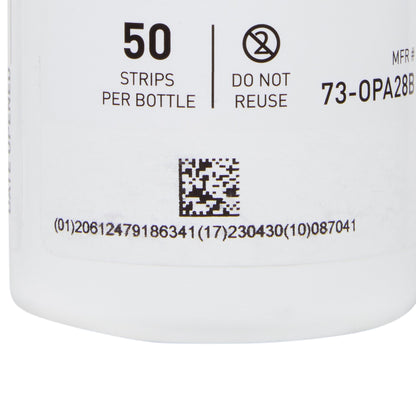 McKesson OPA/28 OPA Concentration Indicator Pad 50 Test Strips Bottle Single Use (852218_CS)
