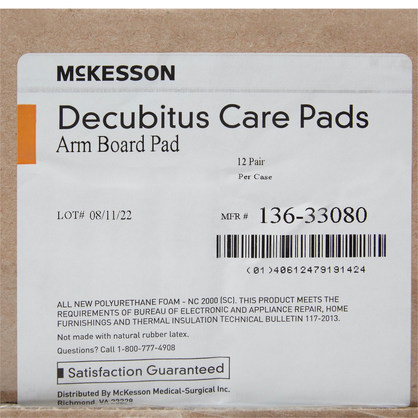 McKesson Armboard Pads For Use with Adding Aditional Padding to Standard Armboards (929209_CS)